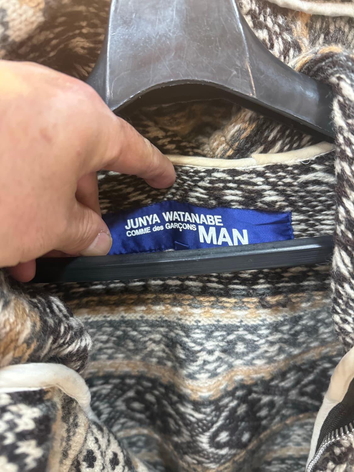 100 정품 준야와타나베 컬렉션 울 후드코트 팝니다 상품이미지2