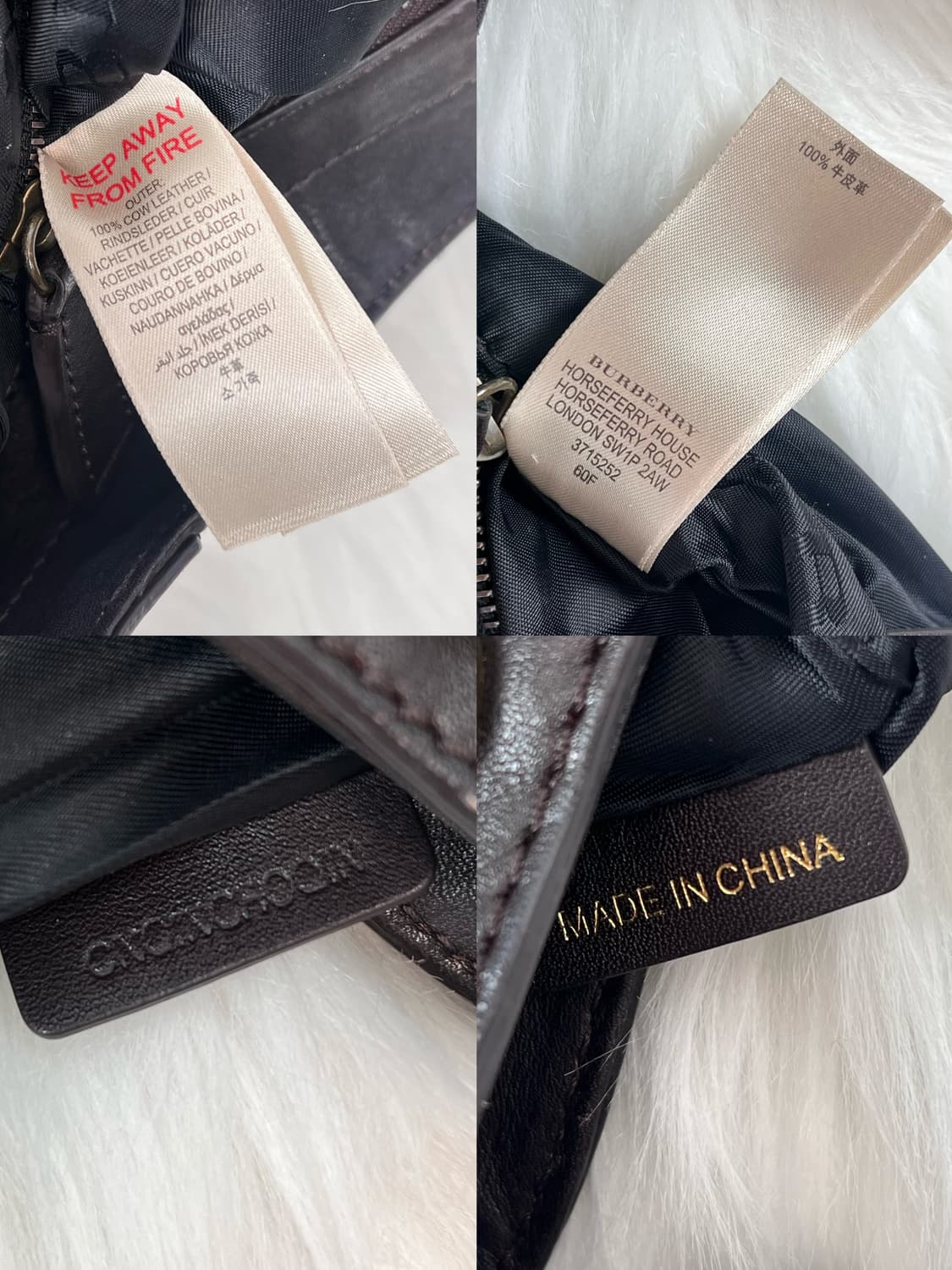 Burberry 버버리 다크 브라운 알버튼 소가죽 스터드 호보백 숄더백 상품이미지10