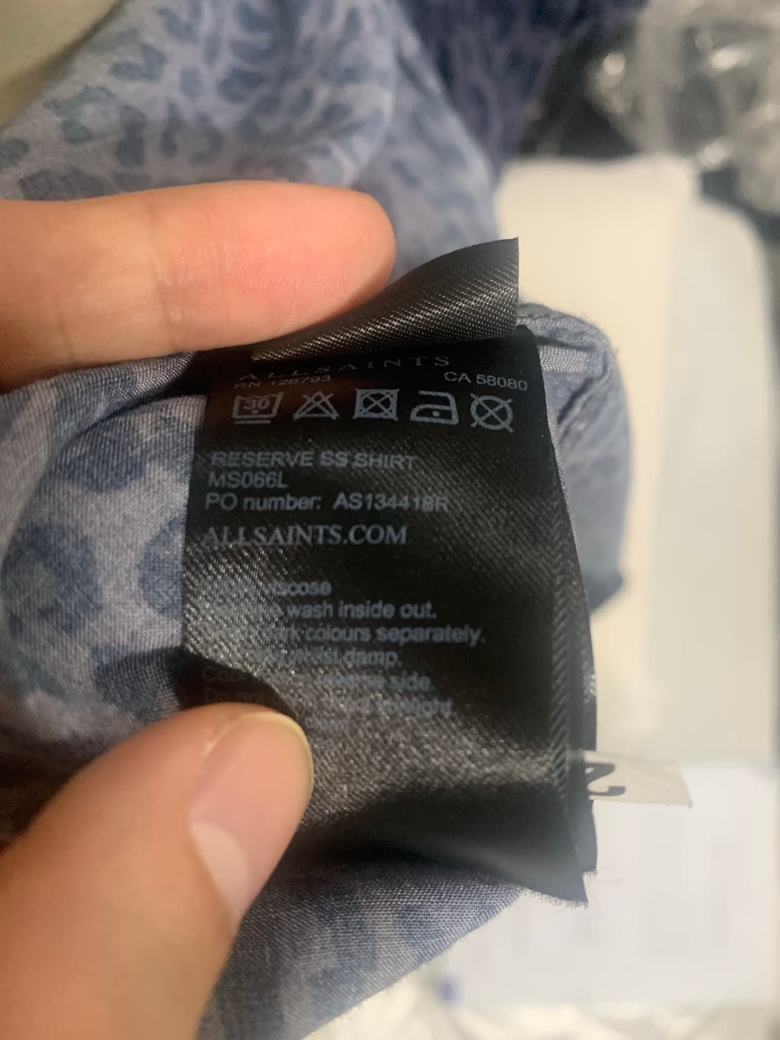 ALLSAINTS 올세인츠 레오파드 레이온 반팔셔츠 상품이미지5