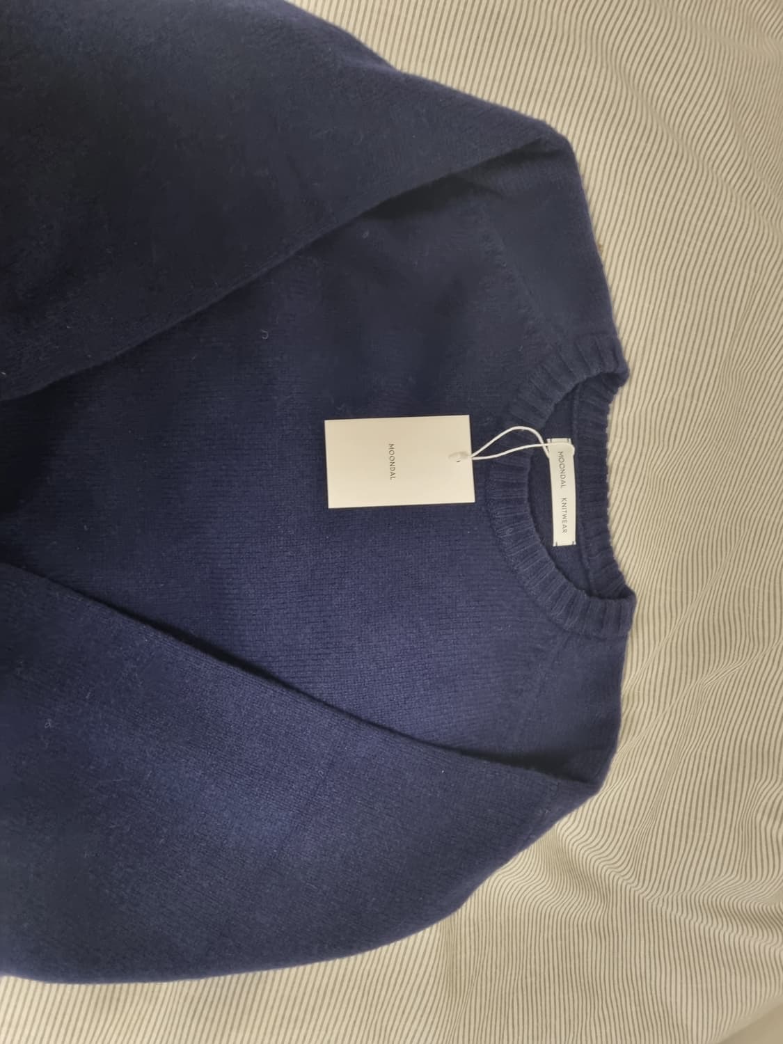 문달 side silt knit 네이비, 차콜 상품이미지1