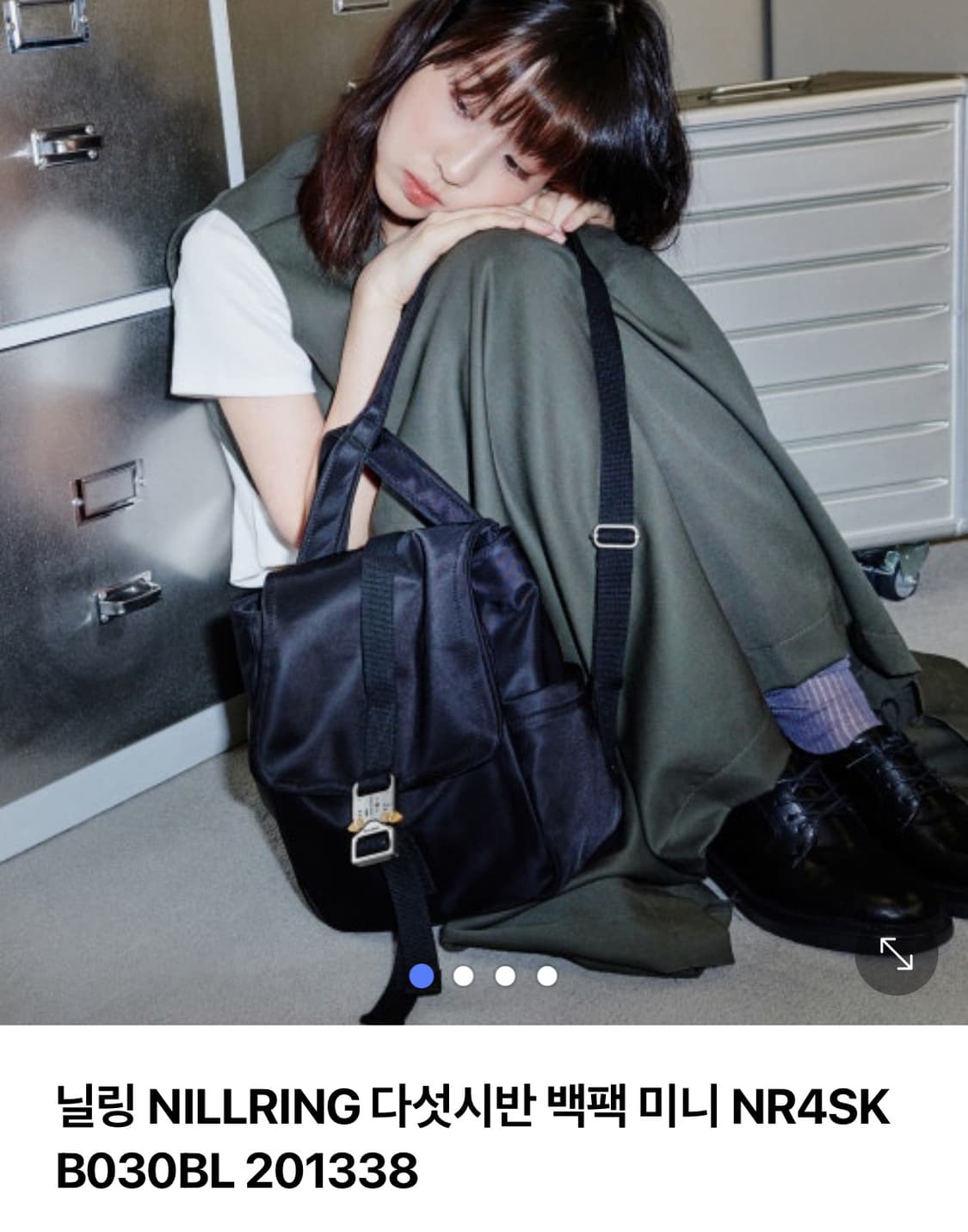 닐링 오후다섯시반 미니 백팩 블랙 구해요 상품이미지1