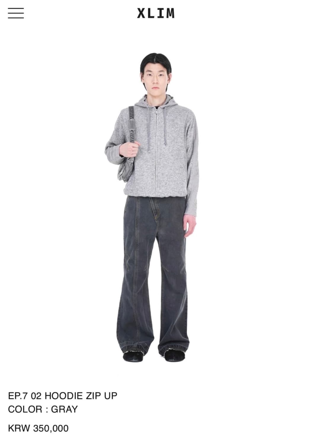 엑슬림 EP.7 HOODIE ZIP UP . Size L 상품이미지4