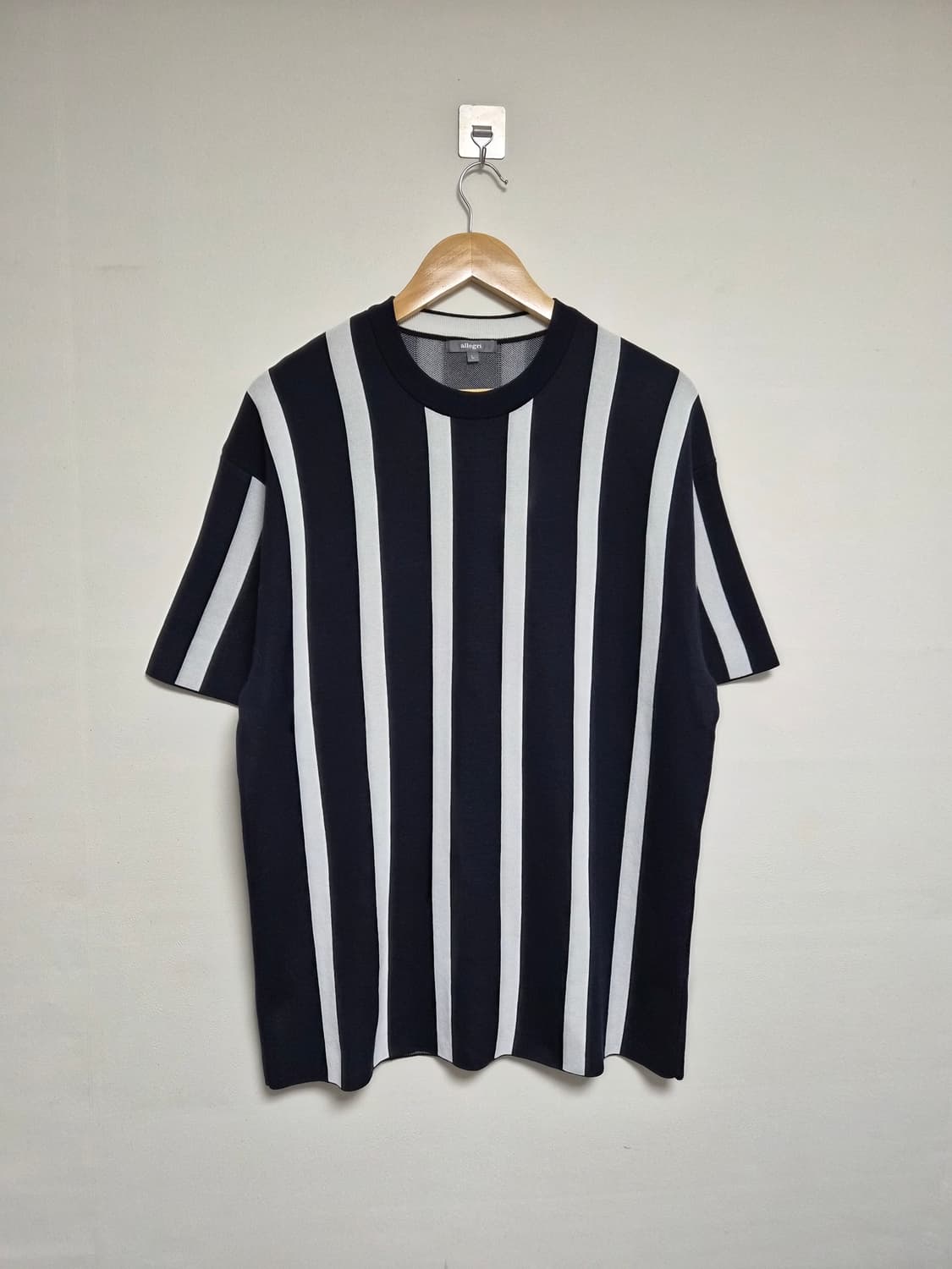 알레그리Allegri 스트라이프 니트 반팔 L사이즈 - T67 상품이미지1