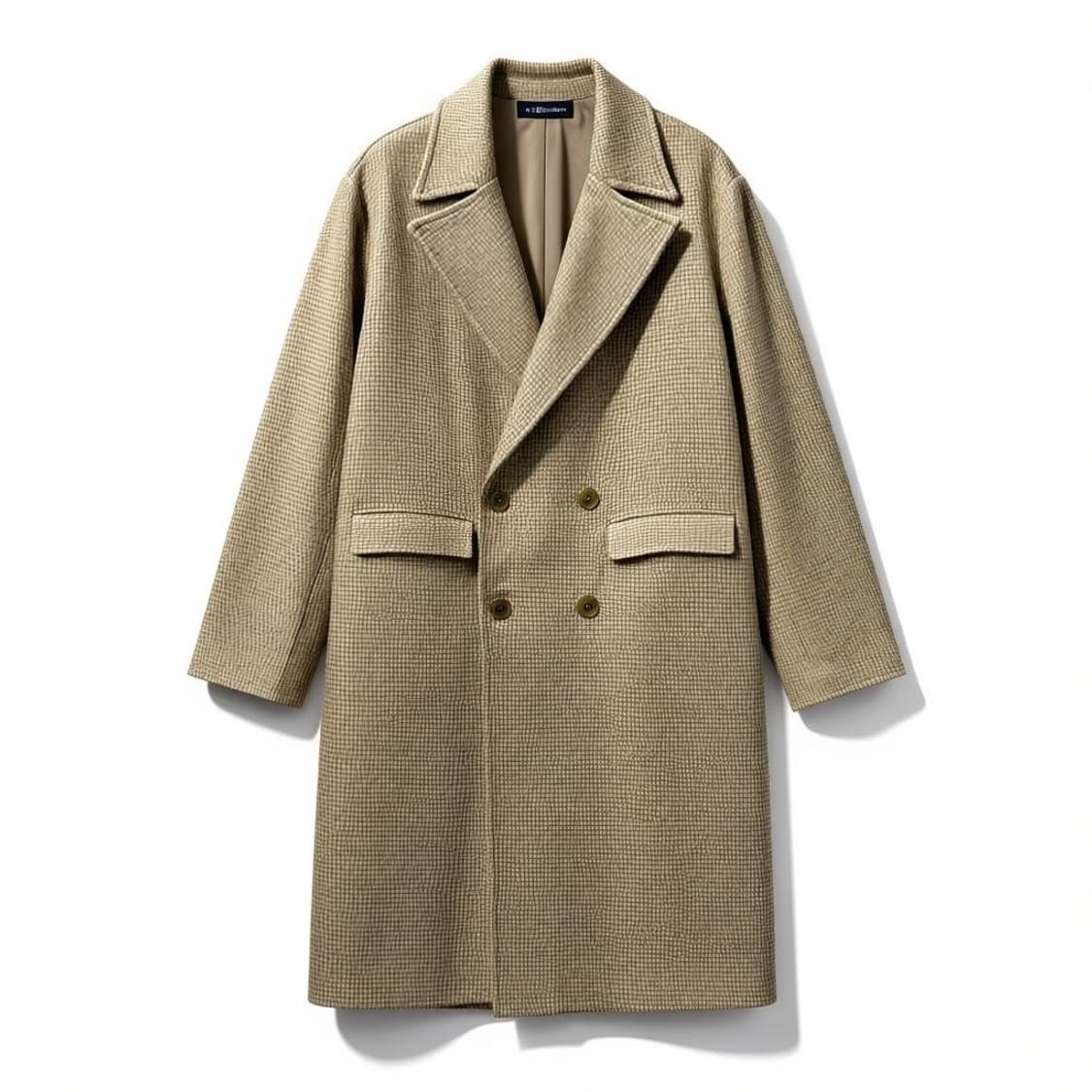 Made in Italy Houndstooth Wool Coat 105 상품이미지1