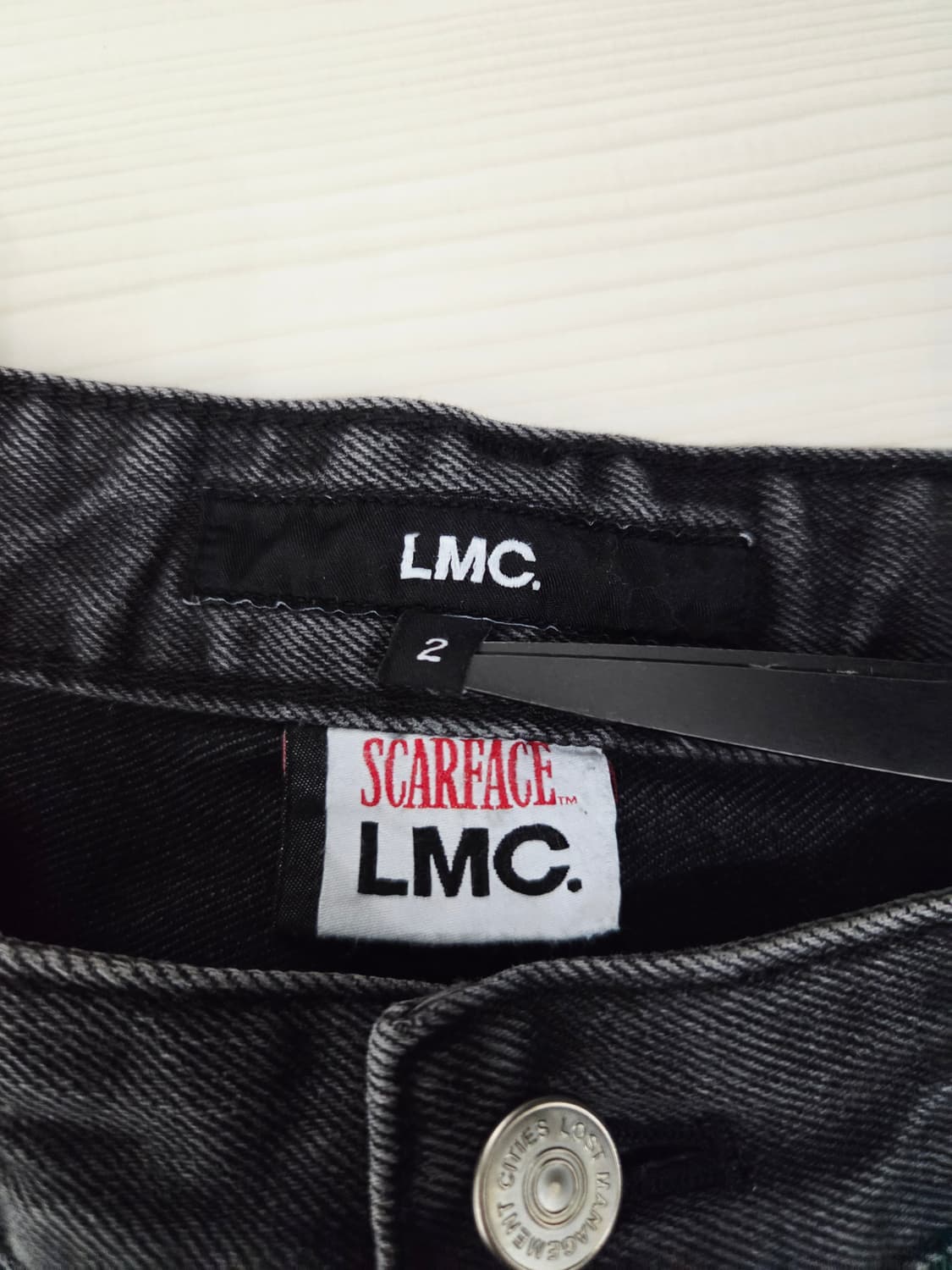 LMC X 스카페이스 흑청 와이드 데님 팬츠_호칭2 상품이미지7