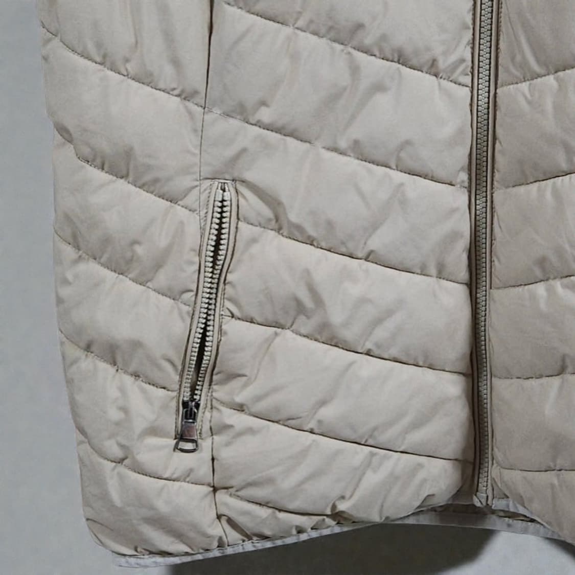 여성XL POLO 폴로 랄프로렌 경량 패딩조끼 베이지 상품이미지3