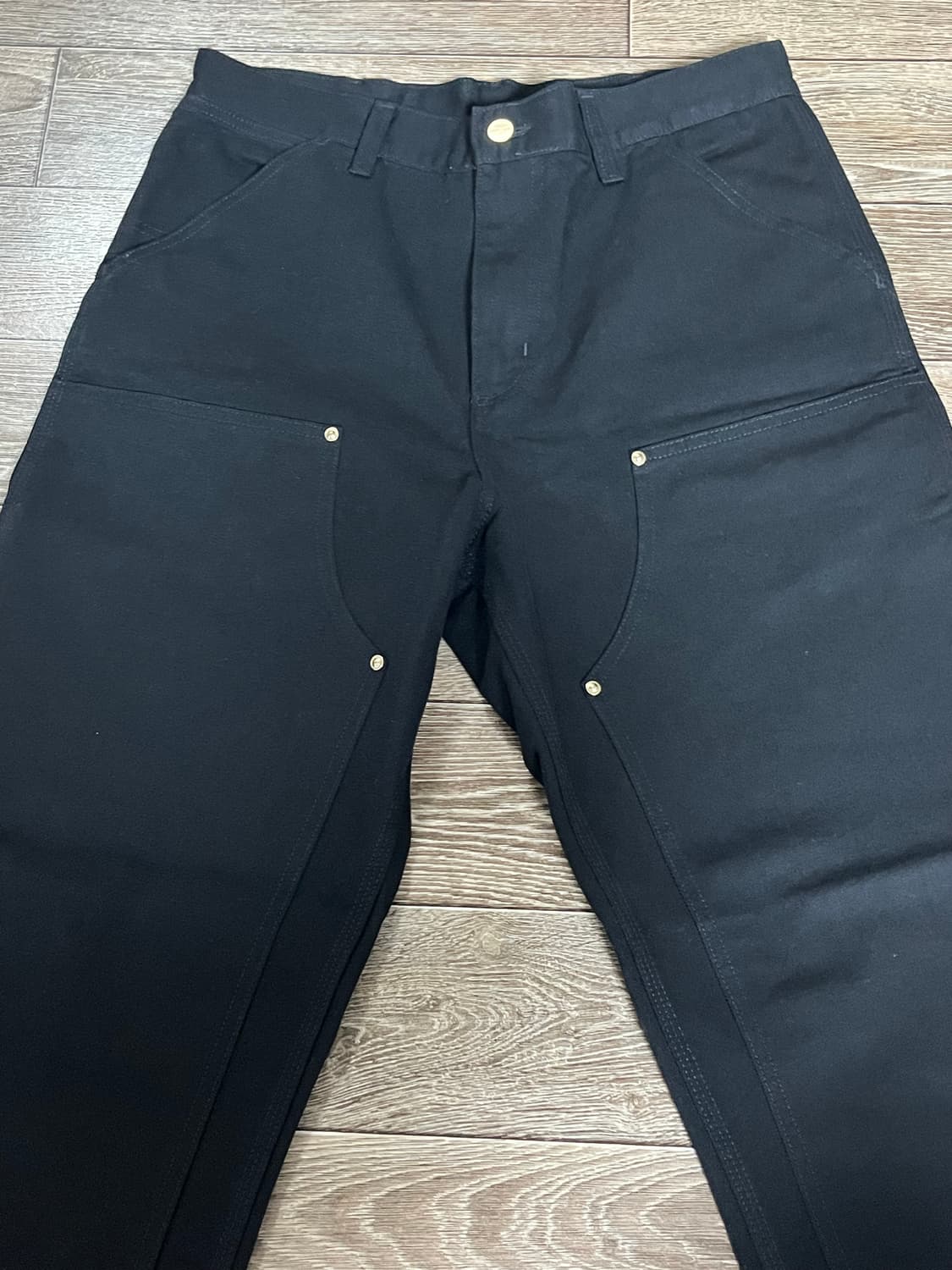 칼하트 블랙 더블니 워크 팬츠 30x32 상품이미지2