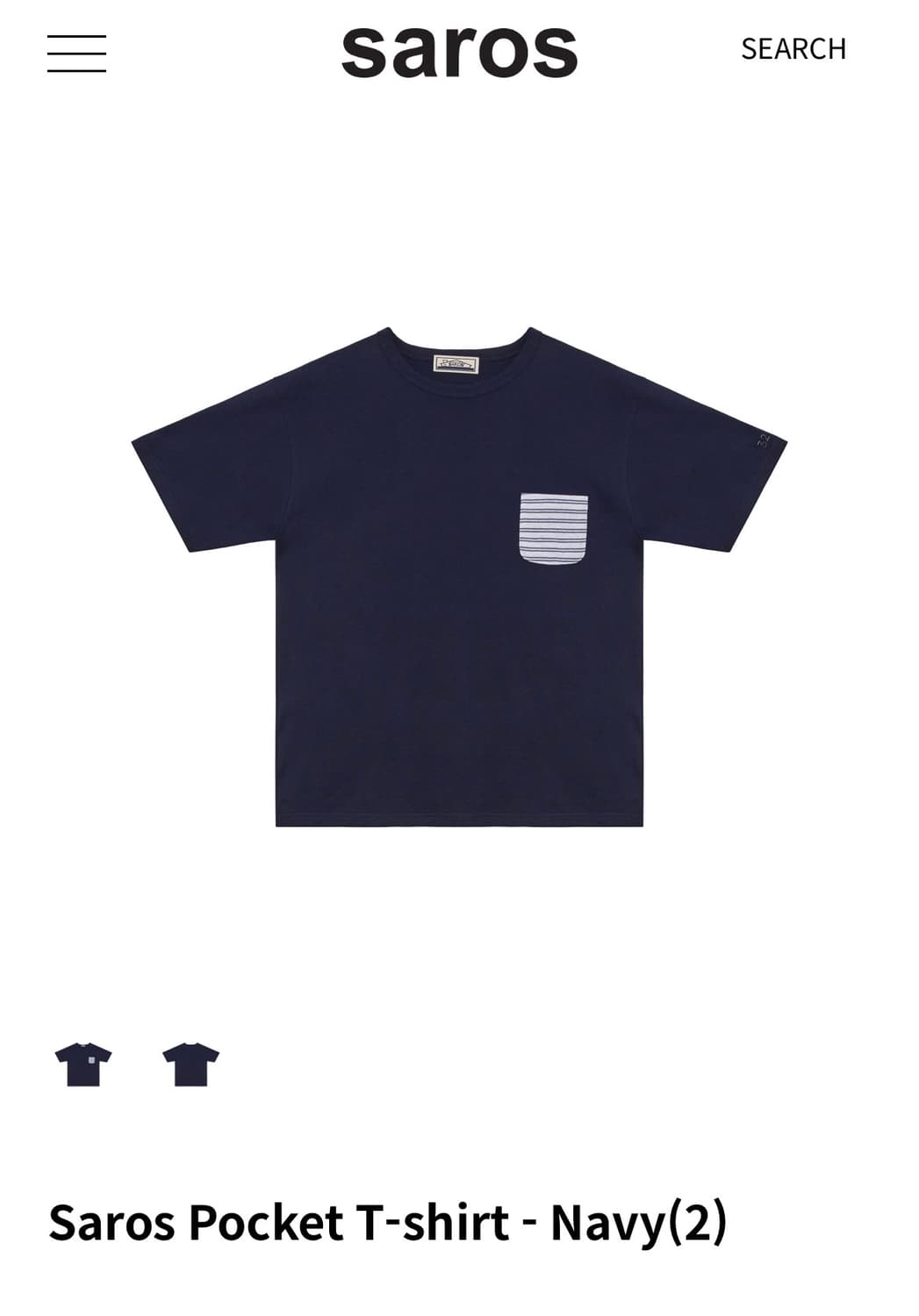 Saros pocket T shirt 상품이미지1