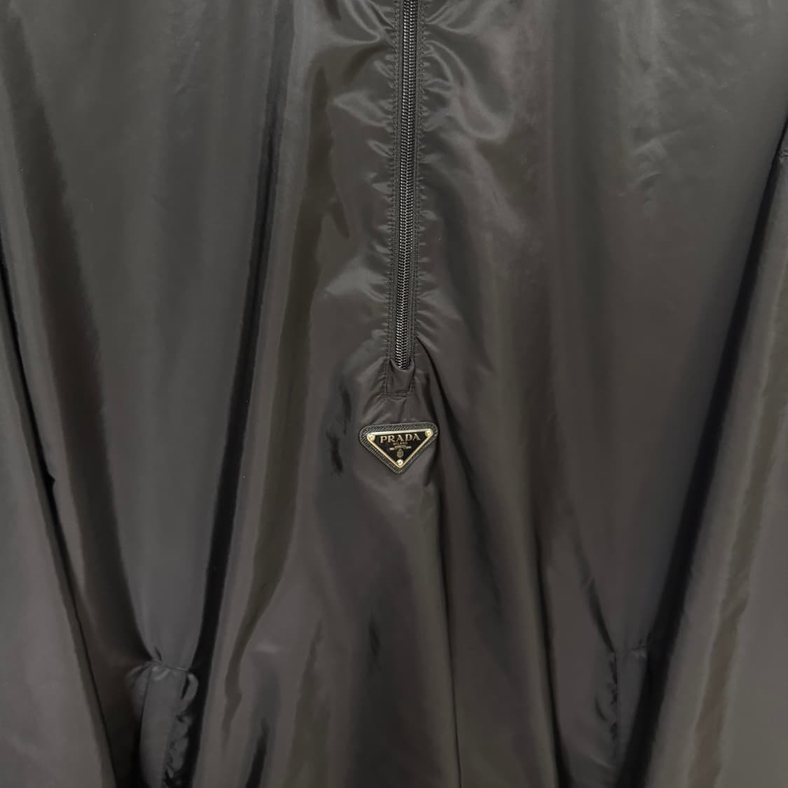 [XL사이즈]프라다 삼각로고 리나일론 아노락 자켓 상품이미지3