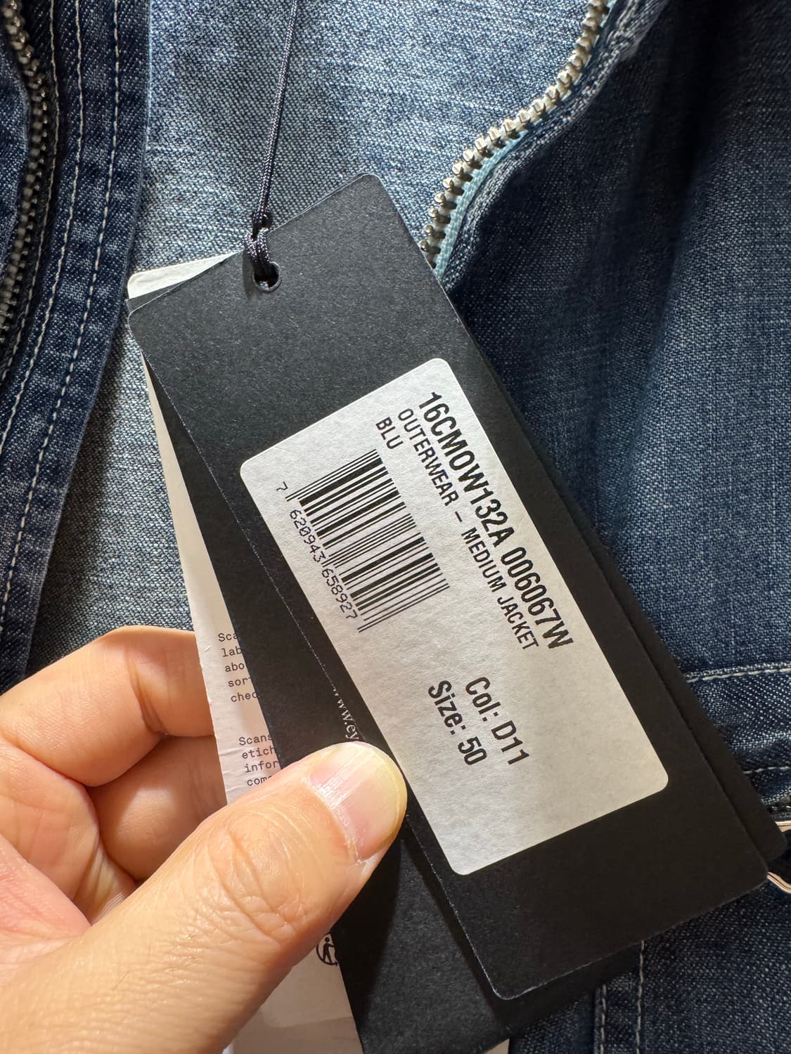 CP컴퍼니 데님 고글 후드 자켓 50 상품이미지7