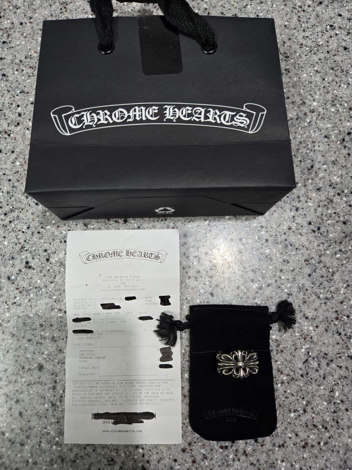 크롬하츠 더블 플로랄링 (정품) 상품이미지1