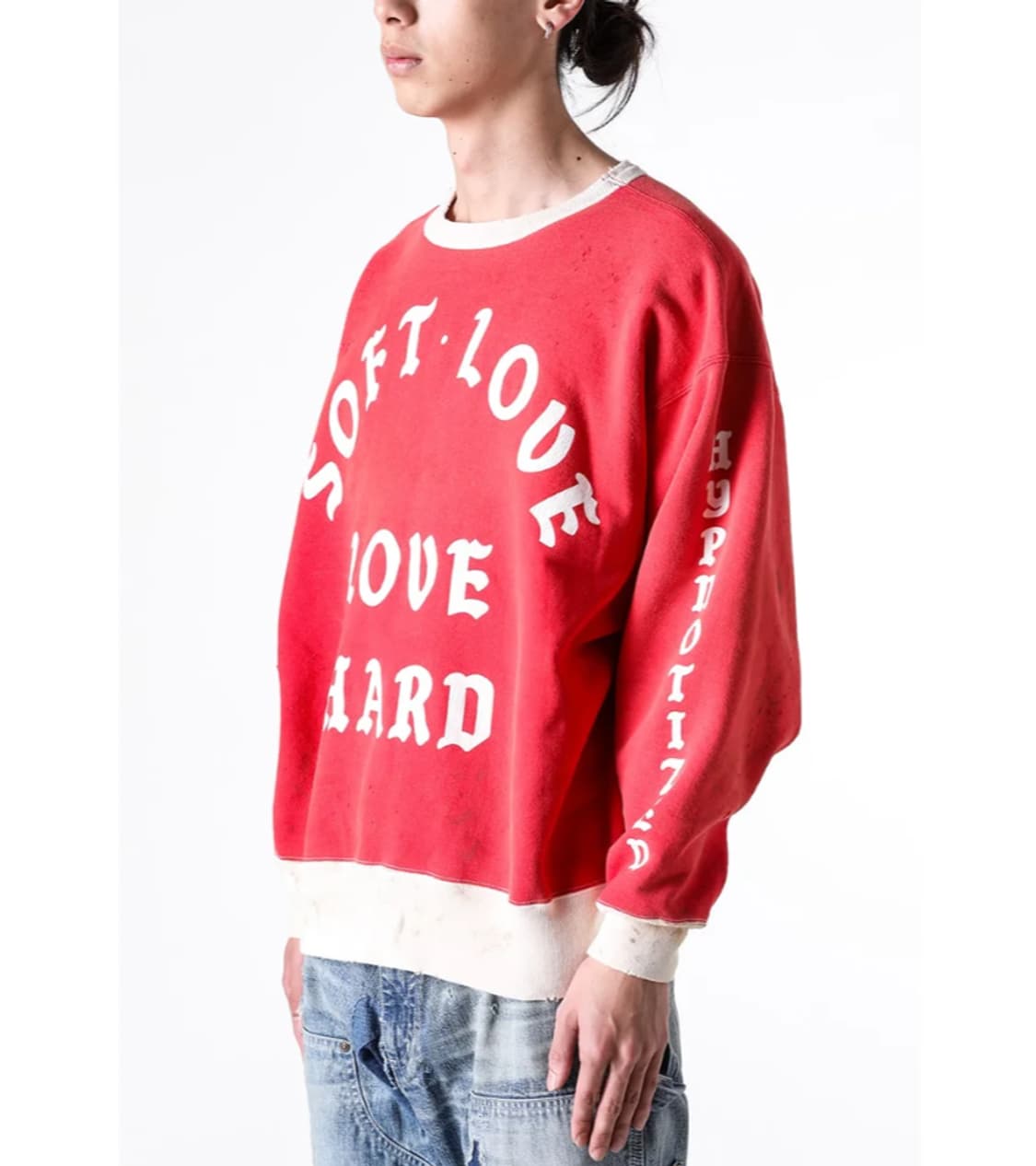 [새상품/L] 세인트미카엘 소프트 러브 스웻셔츠 레드 맨투맨 상품이미지3