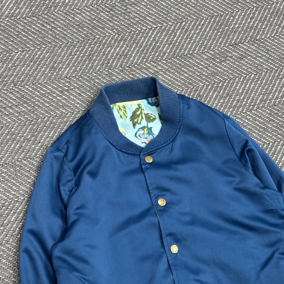 빔즈 플라워 리버시블 블루종 V0552  상품이미지6