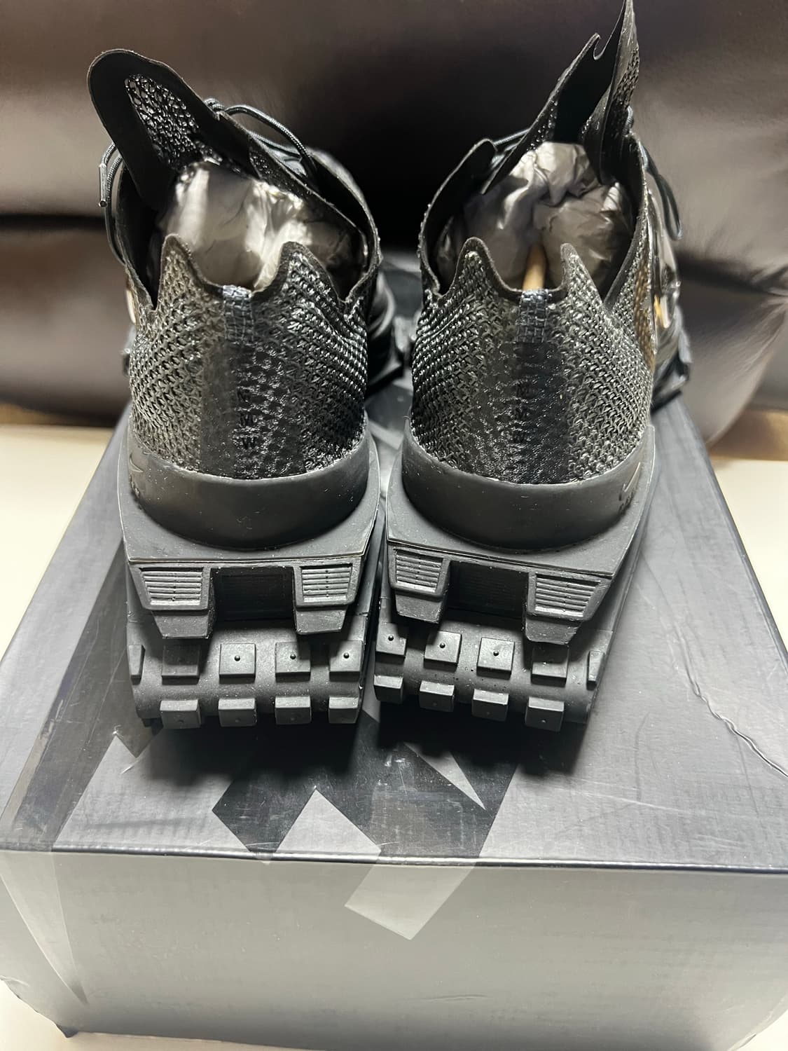 Nike x MMW Zoom 004 Triple Black 285 풀박 상품이미지3