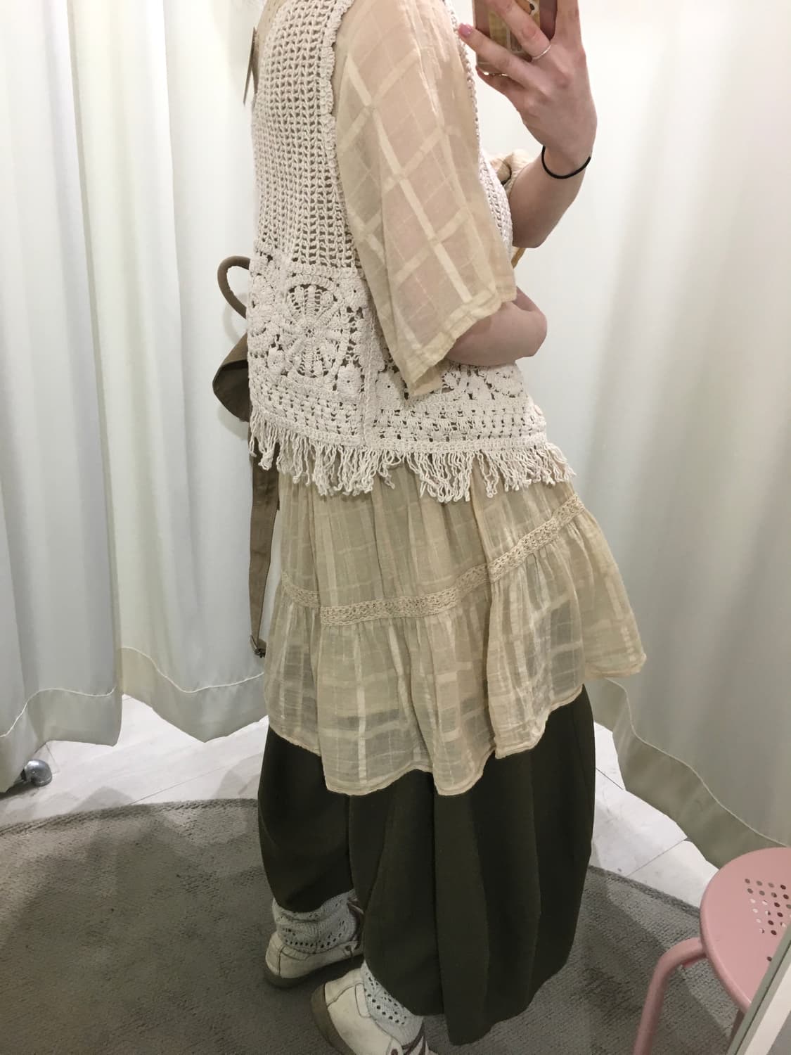 hippie crochet vest 상품이미지7