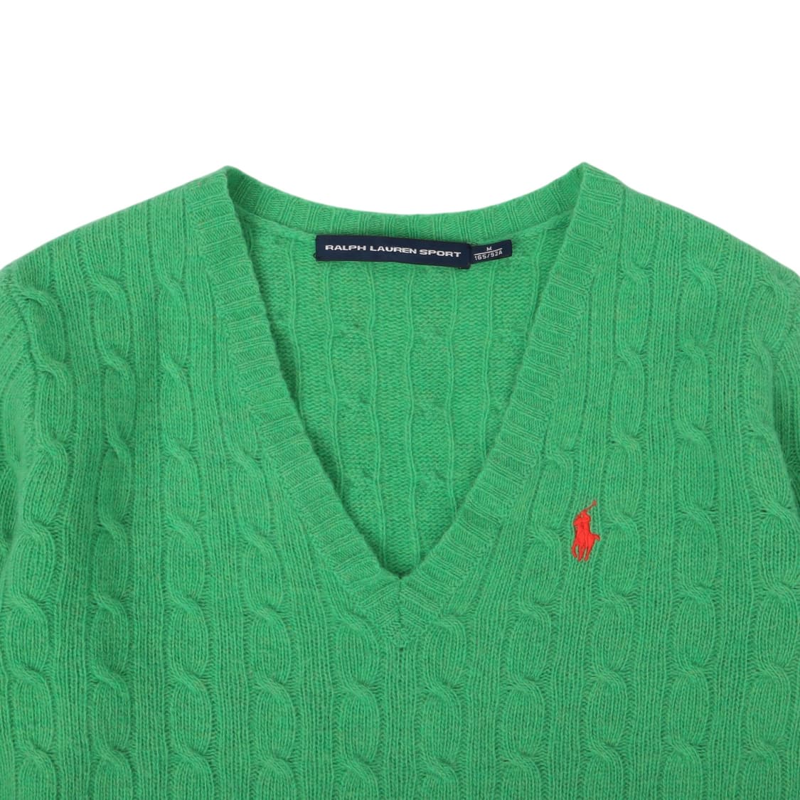 폴로 랄프로렌 그린 램스울 브이넥 니트 상품이미지2