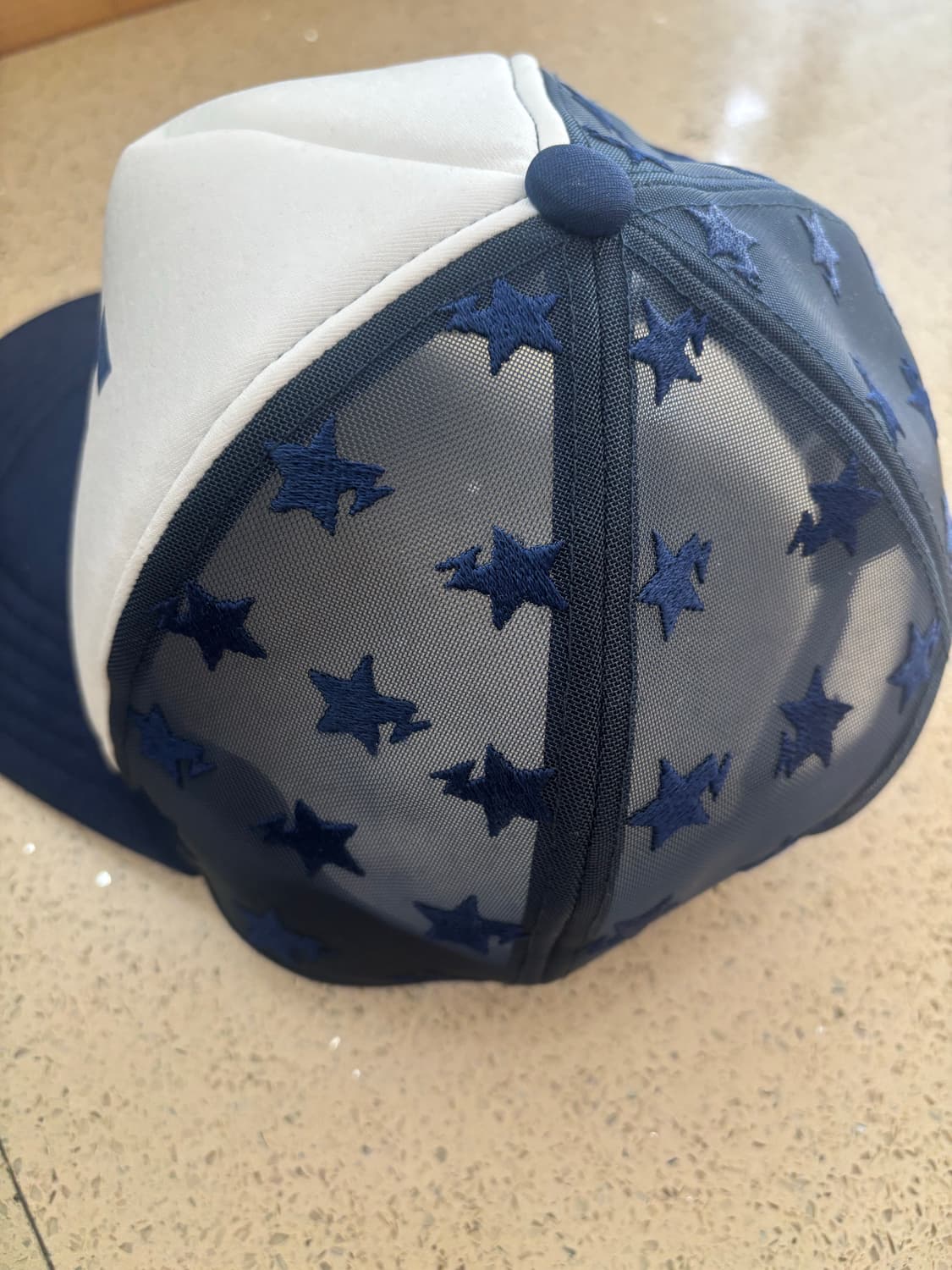 베이프 매쉬캡 스타 네이비 모자 상품이미지2