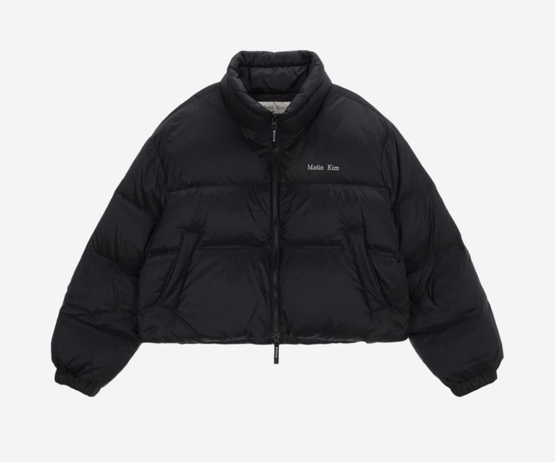 마뗑킴 숏패딩 HIGH NECK CLASSIC CROP PUFFER DO 상품이미지1
