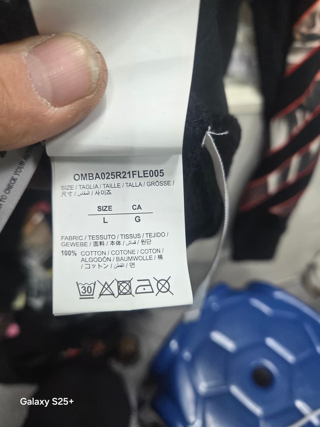 오프 화이트  카라바조   맨투맨   상품이미지5