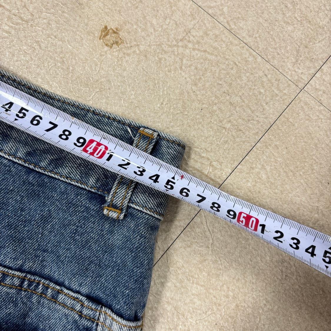 빈티지 패치워크 와이드 데님 팬츠 상품이미지6