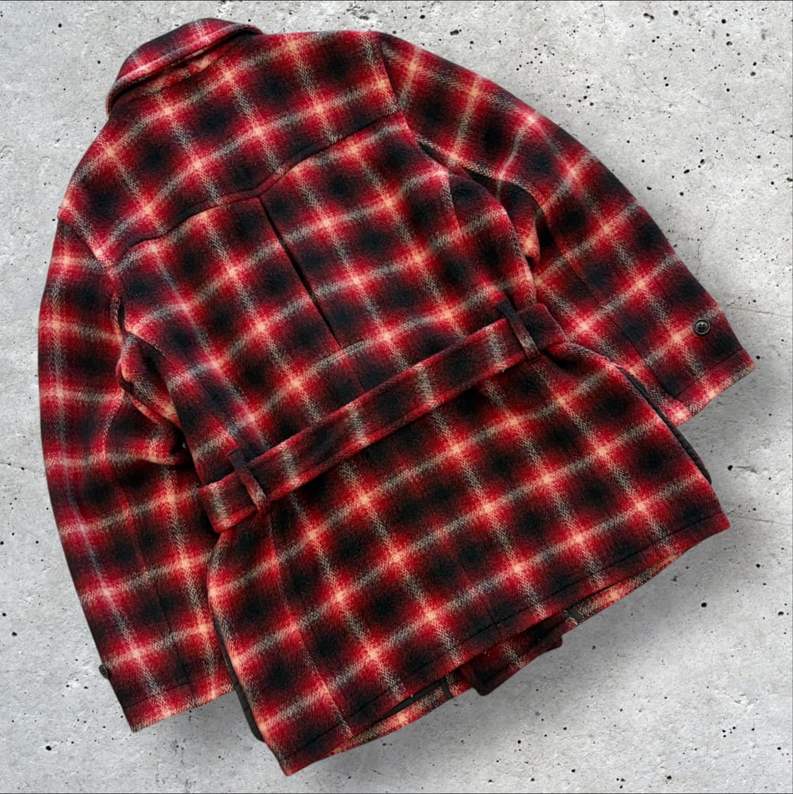 [M] 폴로랄프로렌 레드 타탄 체크 벨티드 코트 C988 상품이미지2