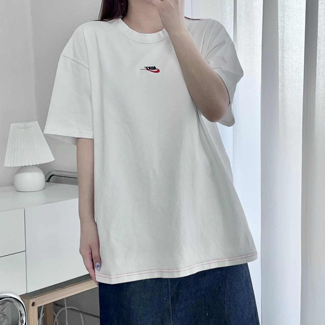 [정품] 나이키 화이트 멀티 푸츄라 반팔티 [ XXL ] 상품이미지2