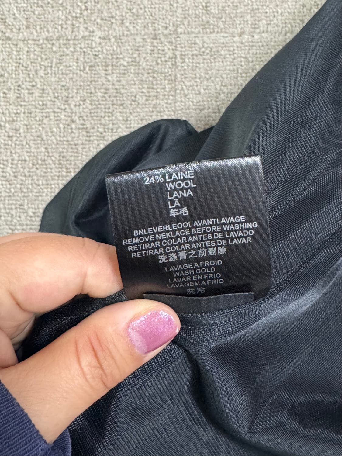 cop copine 차콜 도트 슬리브 원피스 상품이미지7