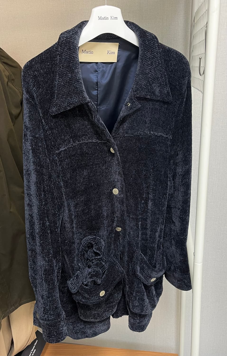 마뗑킴 코듀로이 자켓 네이비 상품이미지3