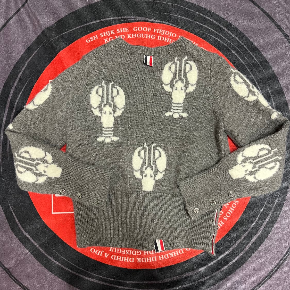 톰브라운 여성 가재패턴 가디건 상품이미지3