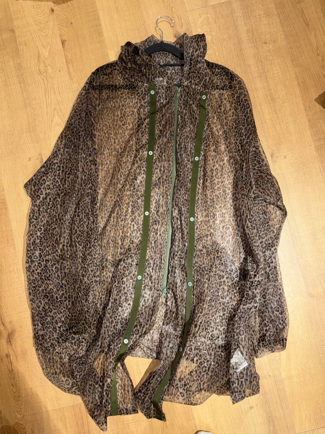 남이서팔 레오파드 시스루 롱자켓 상품이미지1