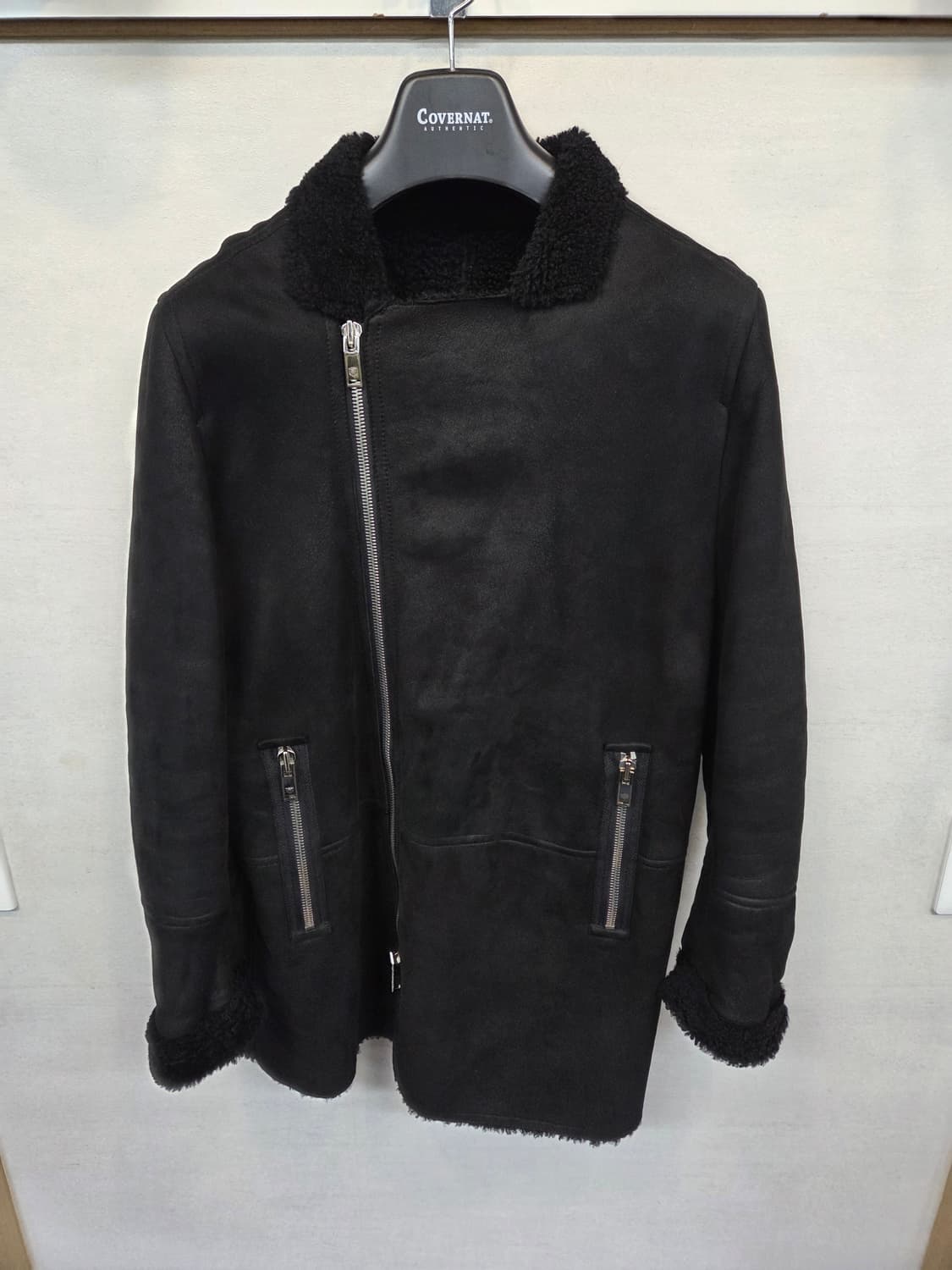 본 천연 양 가죽 모피 무스탕 자켓 L 상품이미지1