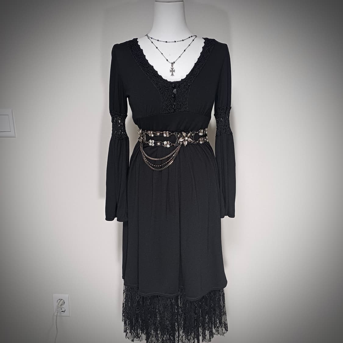 고딕 고스 원피스 코디 세트 상품이미지1