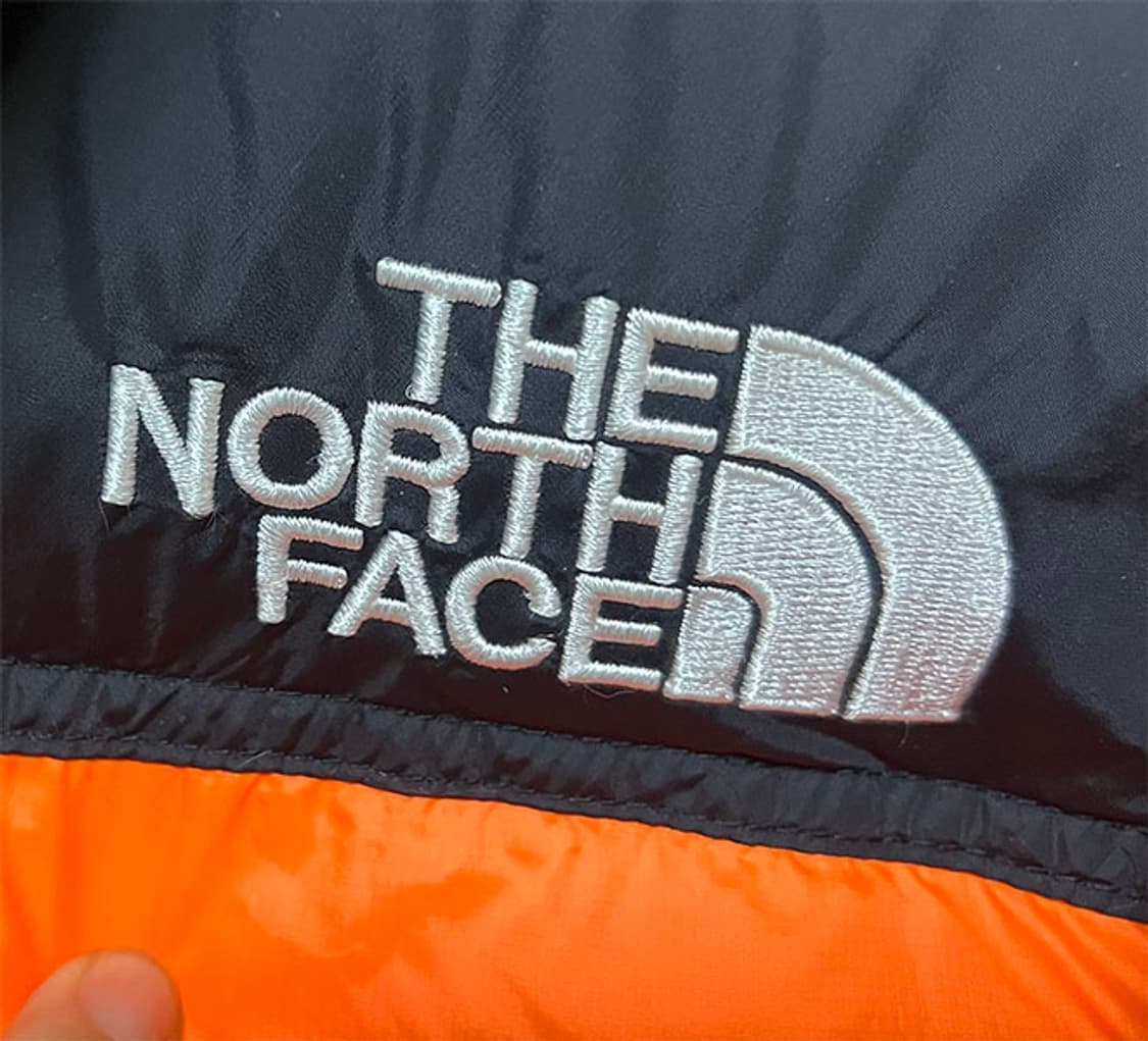 슈프림 노스페이스 파워오렌지 눕시 남자패딩 XL 105-110  상품이미지5