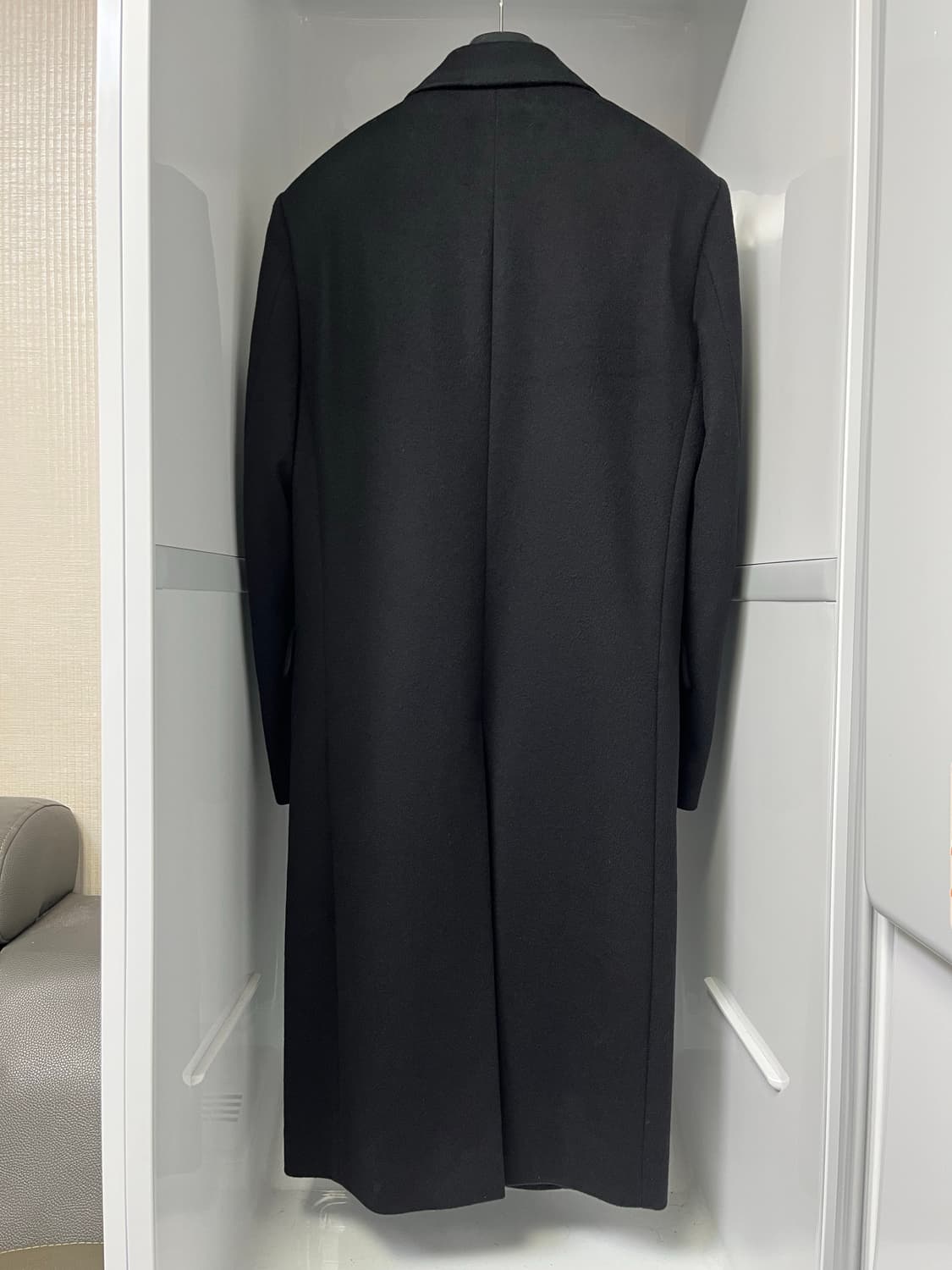 시스템옴므 피아첸자원단 블랙 캐시미어 더블 코트 95사이즈 상품이미지2