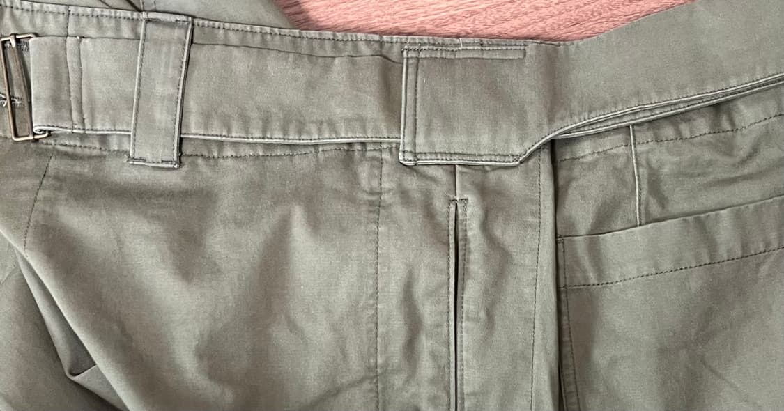 아웃스탠딩 벨티드 밀리터리 팬츠 L 올리브 상품이미지3