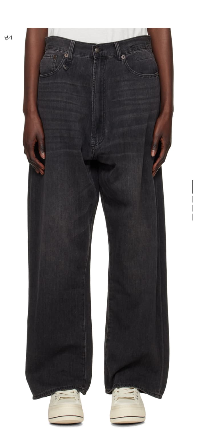 R13 벤티 데님 진 팬츠 흑청 (30) 상품이미지2