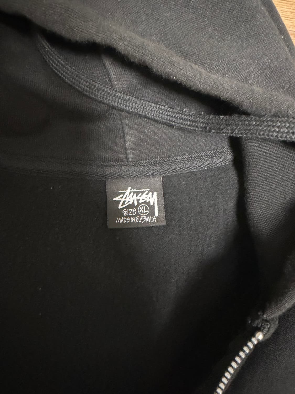 [XL]스투시 월드 투어 후드 집업 블랙 2023 상품이미지4