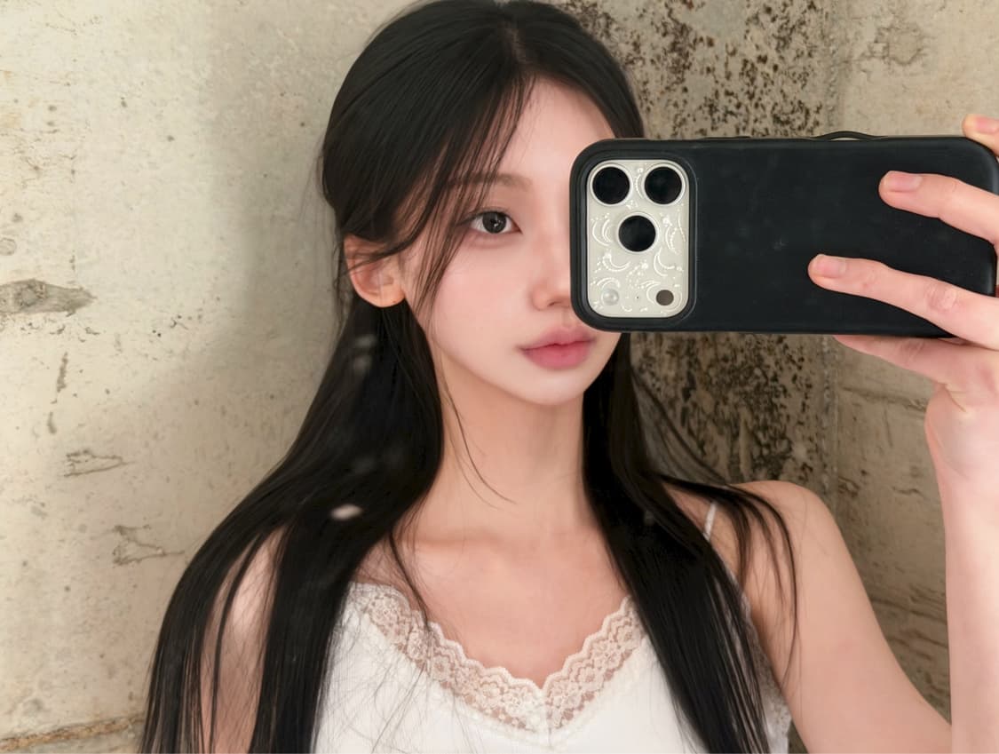 iphone 17pro/max white flower film 상품이미지4
