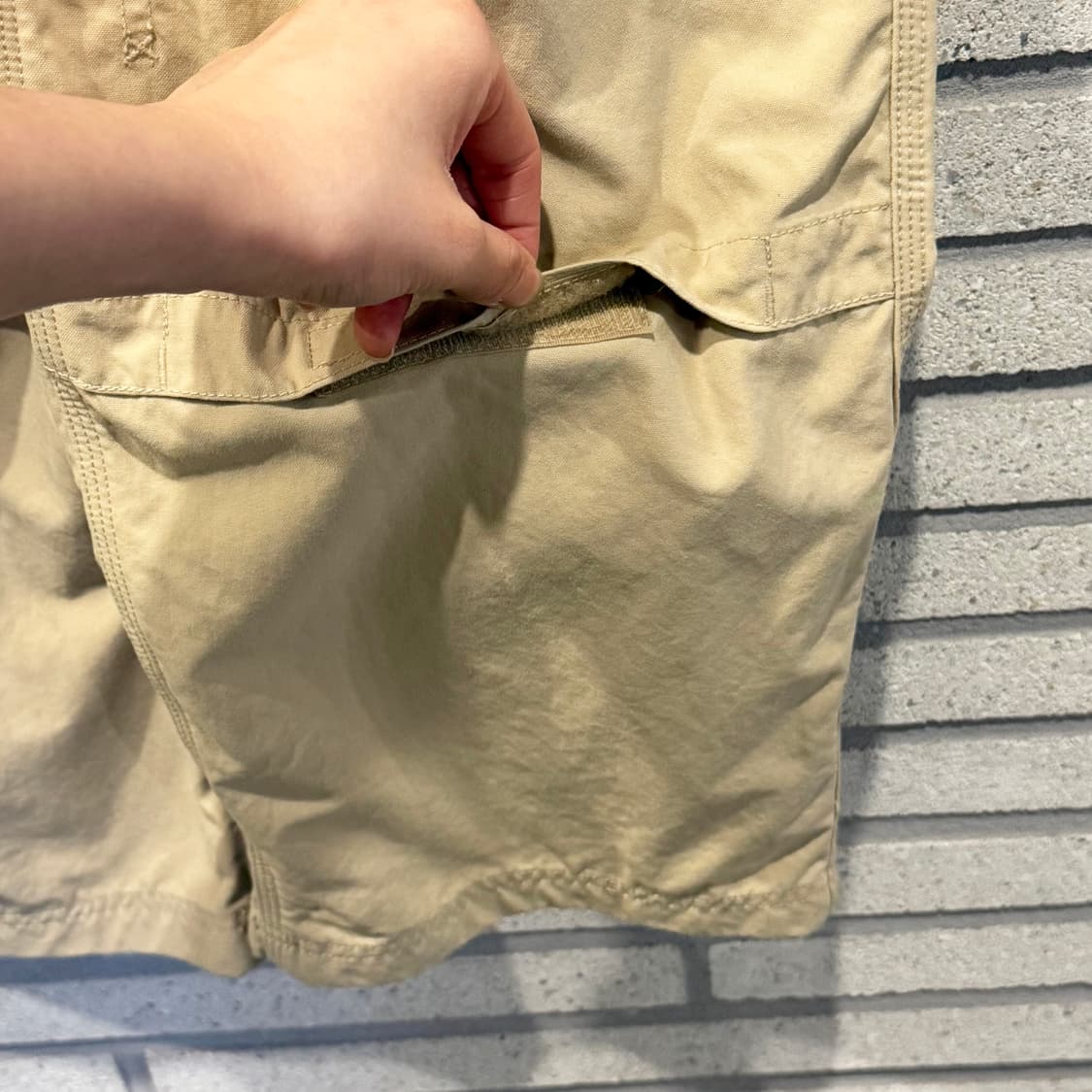 USA VINTAGE 유틸리티 워크 카고팬츠 플랩포켓 패널 디테일 베이지 상품이미지6