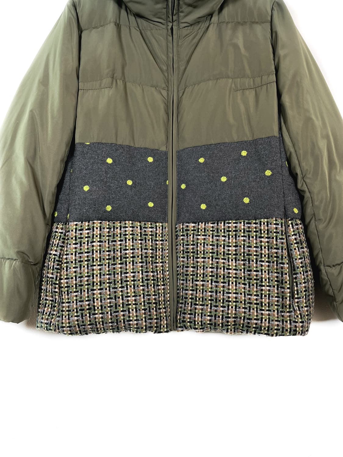 빈티지 패치워크 다운 패딩 자켓 상품이미지3