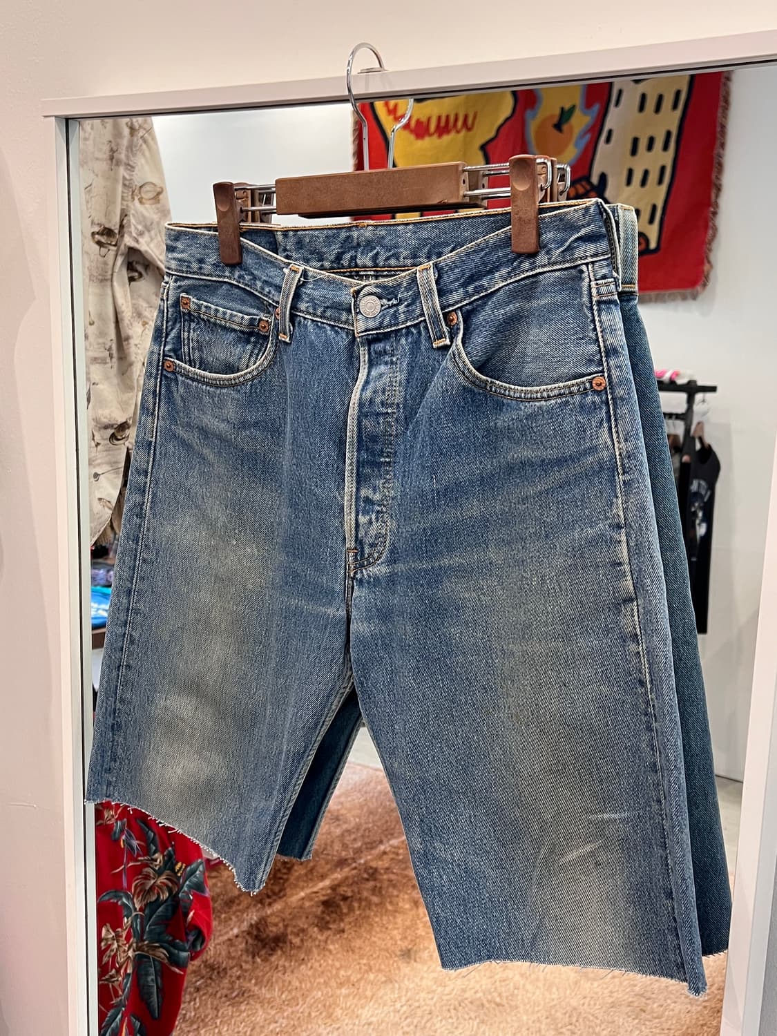 90s Levis 리바이스 501 컷오프 데님 쇼츠 팬츠 (USA) 상품이미지1