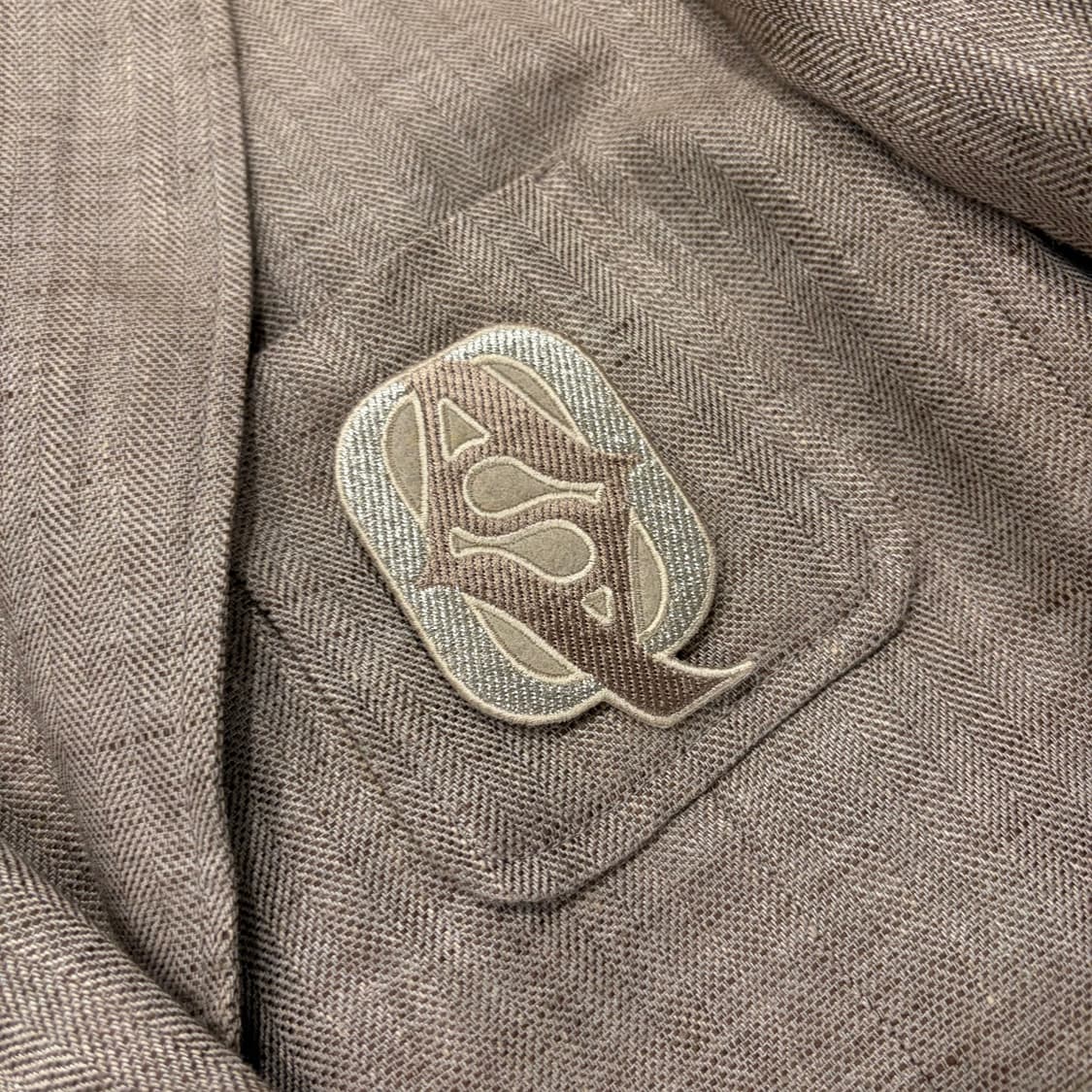 [55] 23ss 아쿠아스큐텀 헤링본 린넨 자켓 브라운 D362 상품이미지4