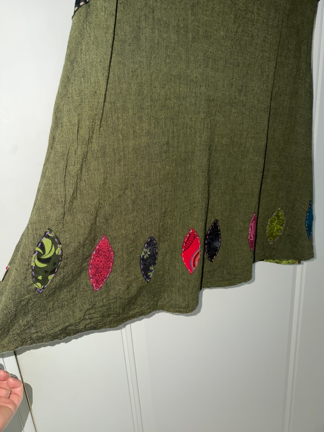 일본빈티지 모리 자수패치 블라우스 원피스 상품이미지10