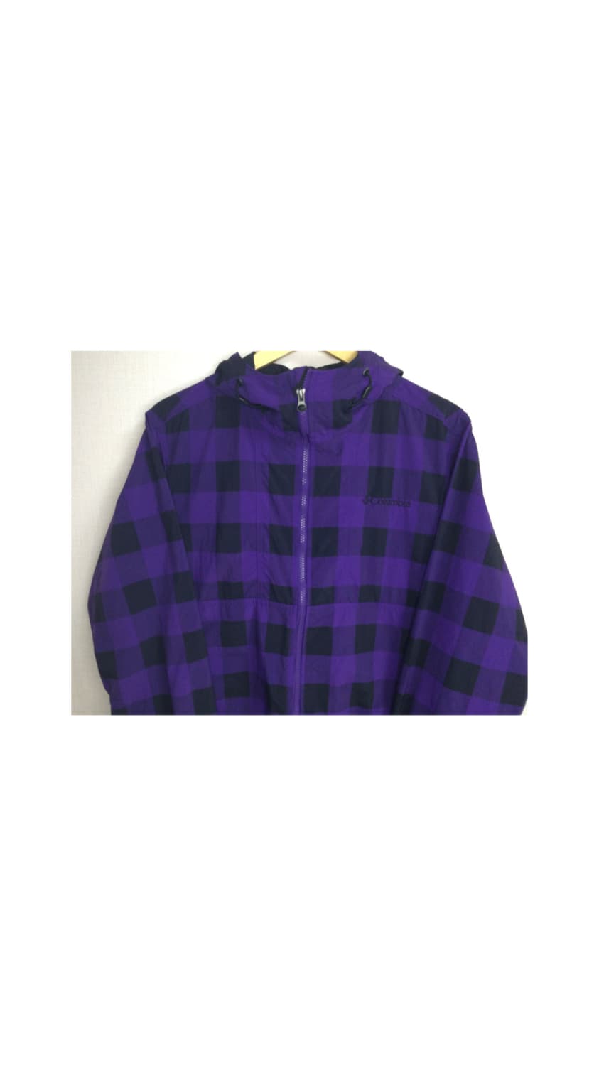 컬럼비아 퍼플 체크 바람막이  상품이미지2