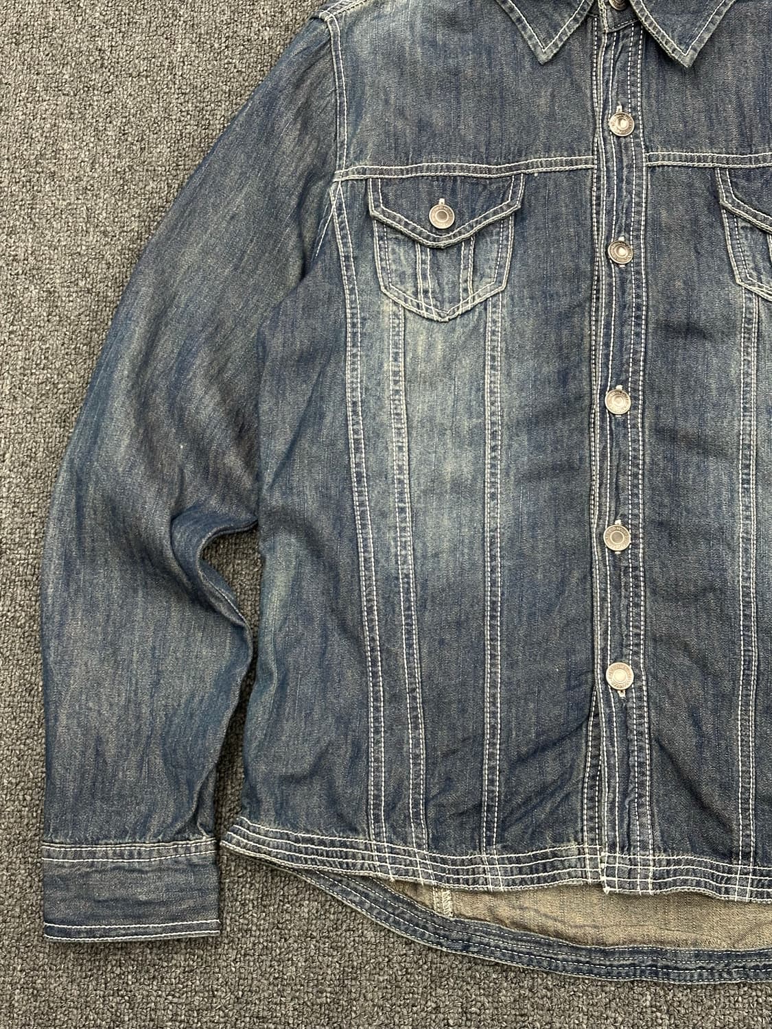 M)Japanese vintage 여성 후드 데님자켓 상품이미지2