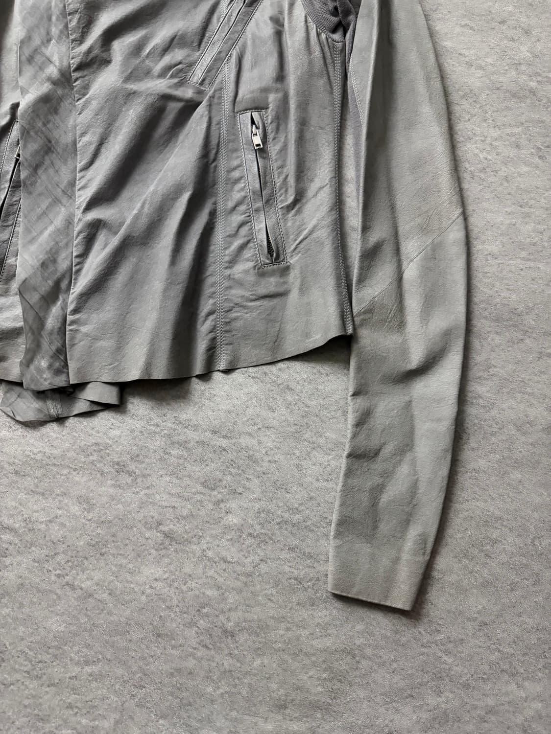 10AW 릭오웬스 캥거루 드레이프 하이넥 자켓 상품이미지4