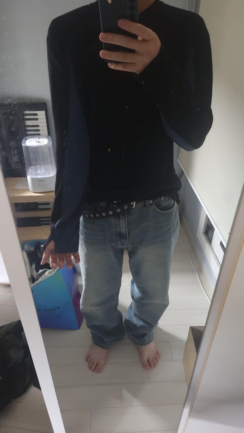 시스템옴므 블랙/블루 니트 95 상품이미지1