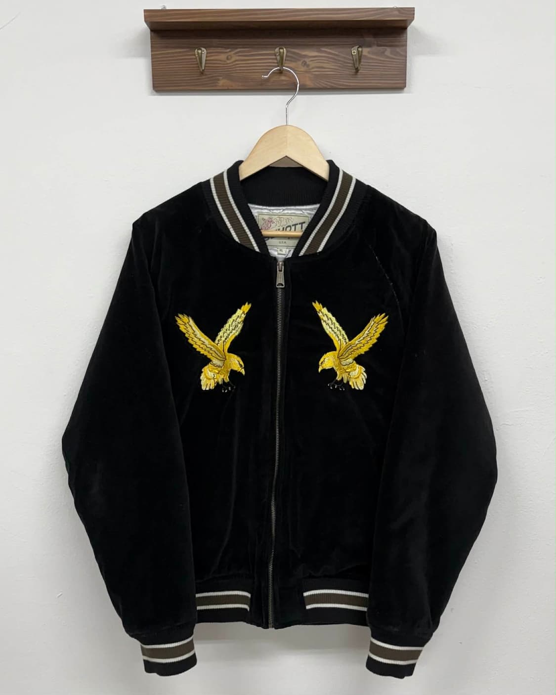 [XL] 쇼트 수베니어 벨벳 스카잔 자켓 상품이미지1