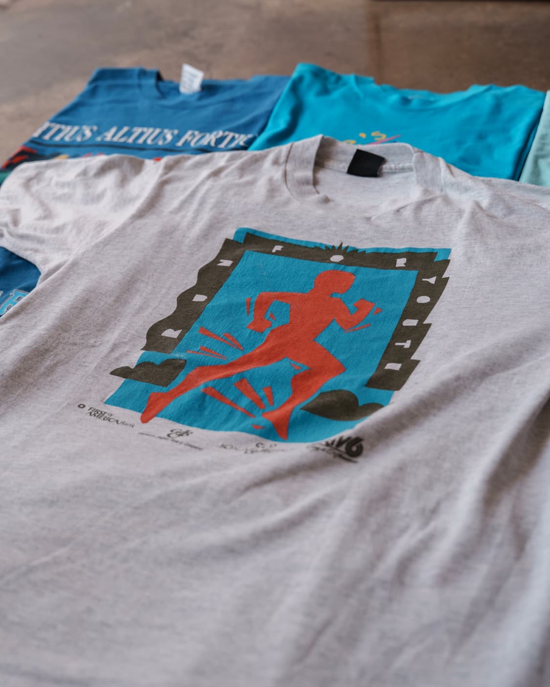 90‘s USA ‘Run for youth’ promo T-shirt  상품이미지2