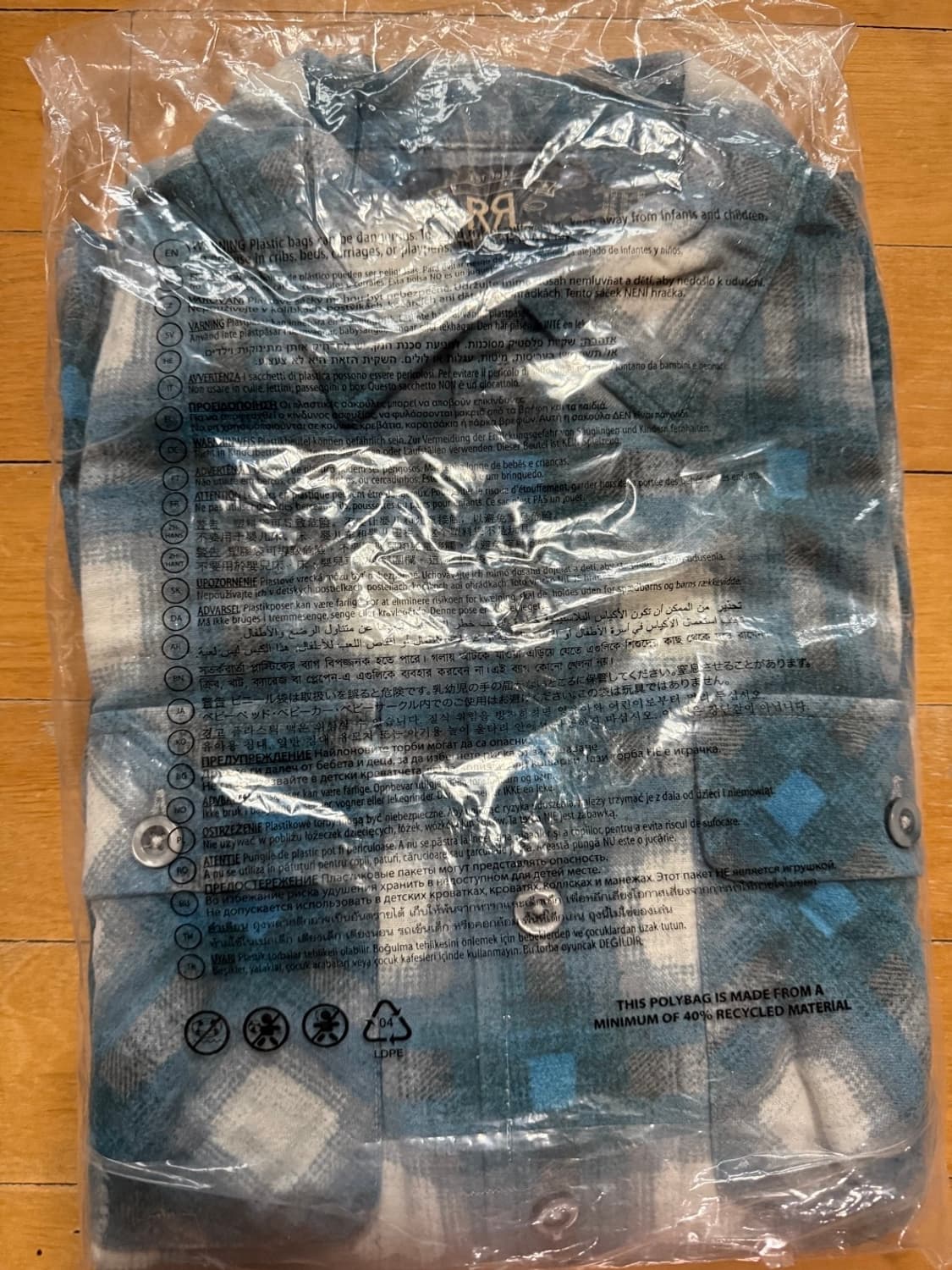 RRL Plaid Flannel Camp Shirt 상품이미지2